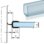 JUNTA DE ESTANQUEIDAD 6MM ALETA CENTRAL - LONGITUD: 2,2M