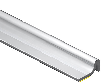 PERFIL 1 V A ALUMINIO INFERIOR AUTOADHESIVO – LONGITUD:2500MM