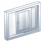 PremiDoor76 Kömmerling - Vista frontal del producto