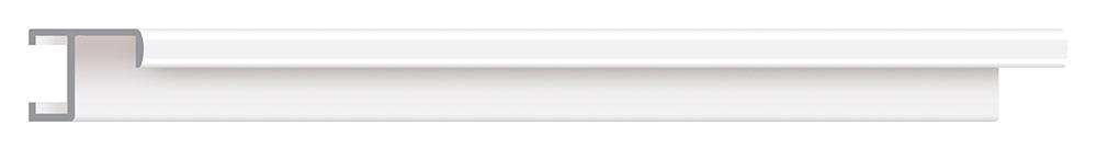 Moldura 410/5 ALUMINIUM Blanco Molgra - Vista frontal del producto