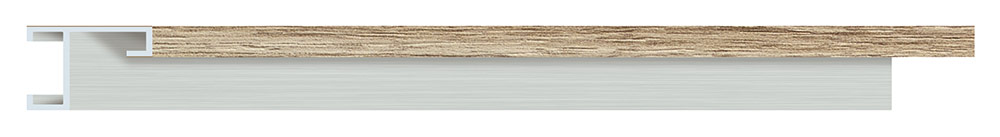 Moldura 425/223 ALUMINIUM Roble Molgra - Vista frontal del producto