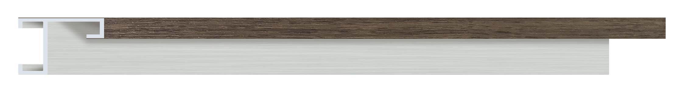 Moldura 425/227 ALUMINIUM Nogal Molgra - Vista frontal del producto