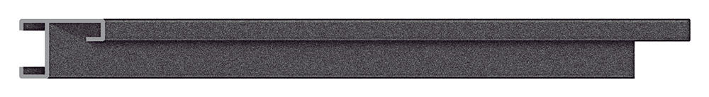 Moldura 425/84 ALUMINIUM Negro Molgra - Vista frontal del producto