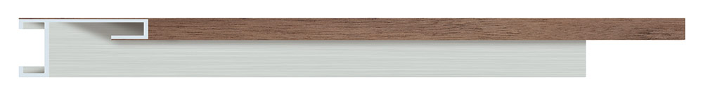 Moldura 427/116 ALUMINIUM Nogal Molgra - Vista frontal del producto