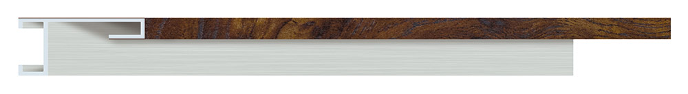 Moldura 427/248 ALUMINIUM Nogal Molgra - Vista frontal del producto