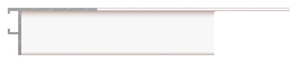 Moldura 433/22 ELES Blanco Molgra - Vista frontal del producto