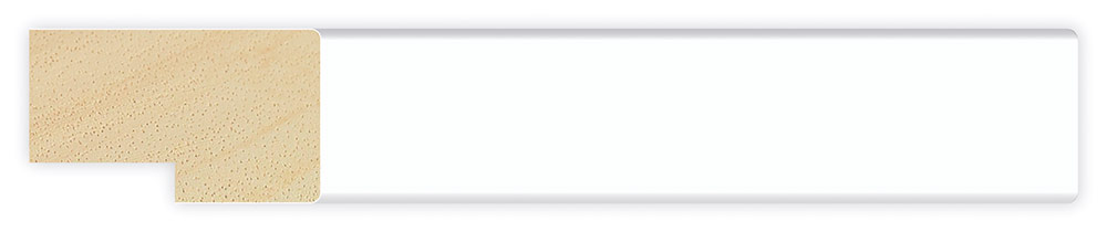 Moldura 1102/255 PIANO Blanco Molgra - Vista frontal del producto
