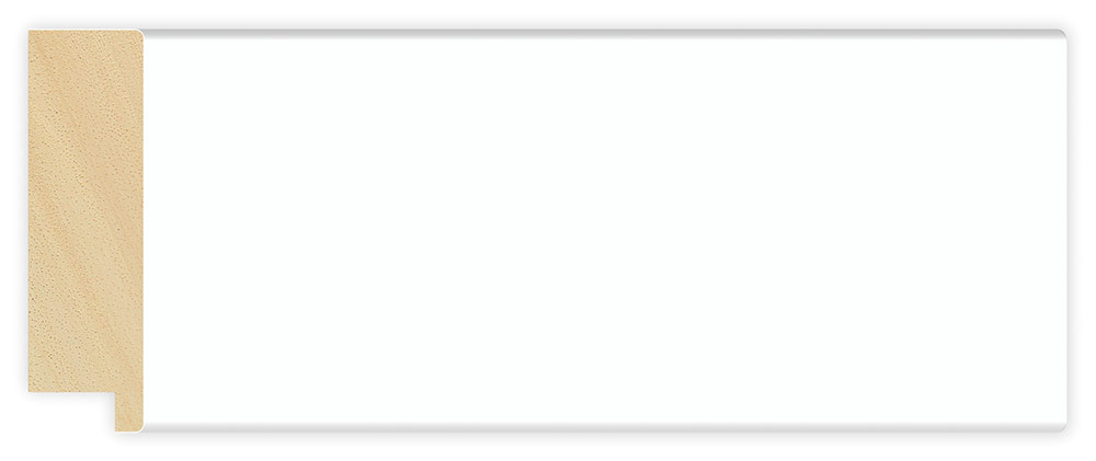 Moldura 1172/255 PIANO Blanco Molgra - Vista frontal del producto