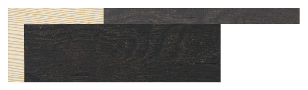 Moldura 1834/4 ELES Wengue Molgra - Vista frontal del producto