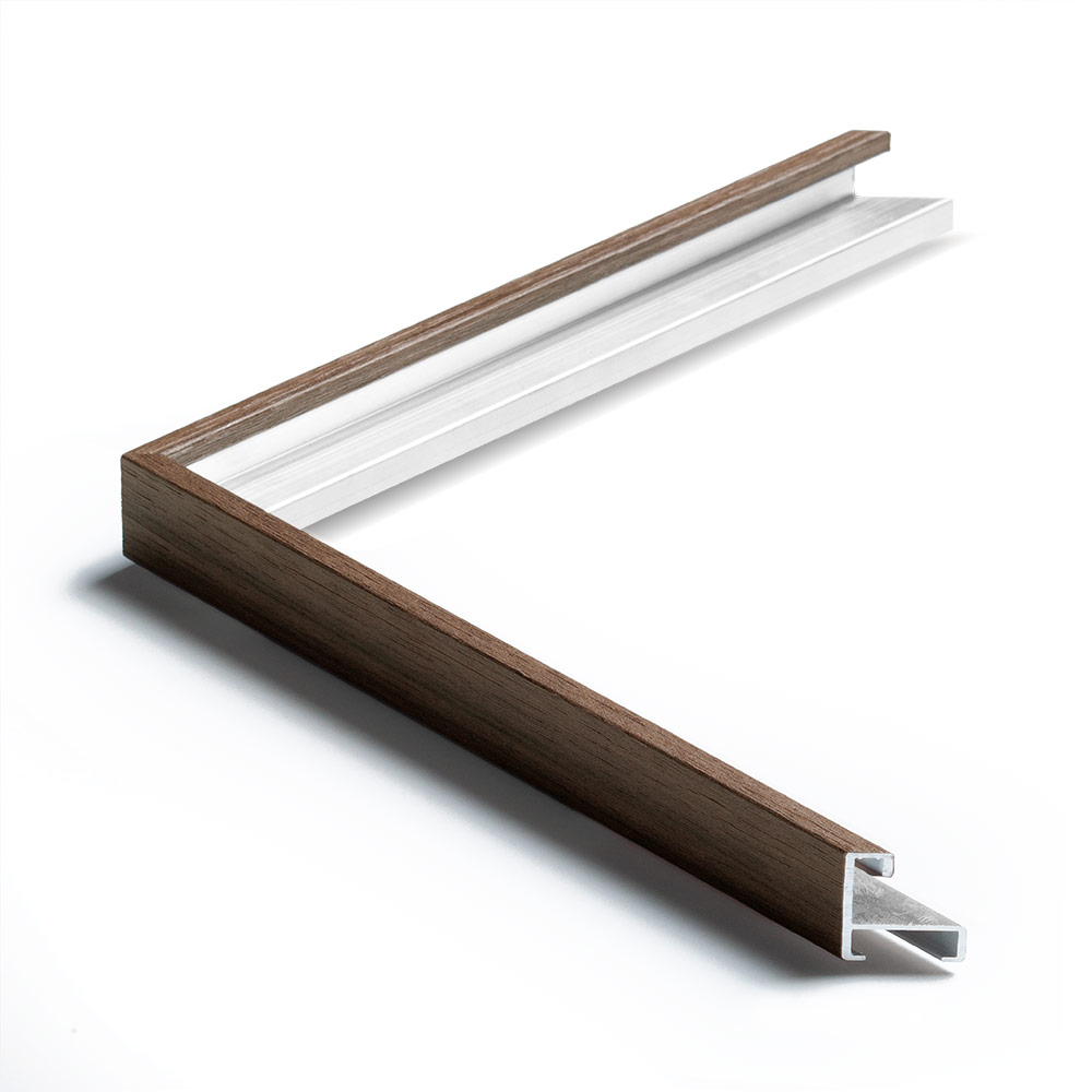 0002-0425227a Moldura 425/227 ALUMINIUM Nogal - Imagen 1